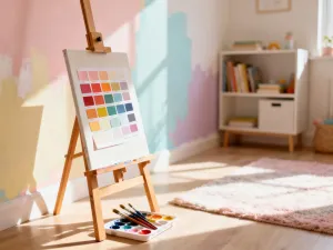 Nowoczesny salon z czarnymi meblami, złotymi dodatkami i szarym kocem, tworzący elegancką i przytulną atmosferę.